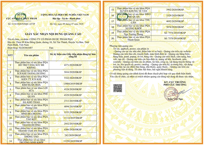 Giấy phép quảng cáo